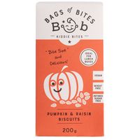 Bags Of Bites Kiddies Pumpkin & Raisin Biscuits